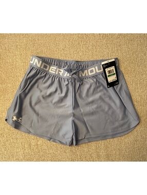 Under Armour Girls Play Up Solid Shorts Lilac Size Youth Large